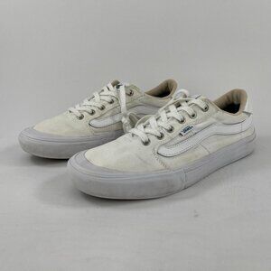 Vans Pro 721454 White Casual Skateboarding Shoes Sneakers Men's Size 10.5